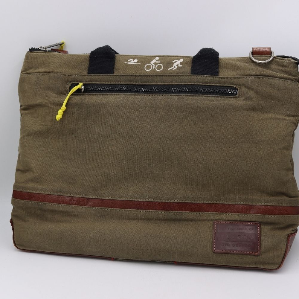 Rule #5 Athletic Messenger Bag Military Green Crossbody Travel Organizer 16x13XL